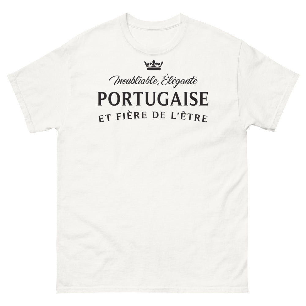 T-shirt Portugaise blanc - Inoubliable et élégante