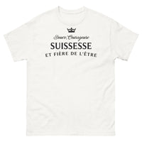 Thumbnail for T-shirt Suisse blanc - Douce Suissesse courageuse