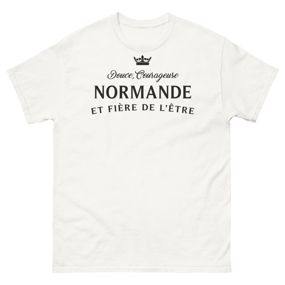 T-shirt Normande blanc - Douce, Courageuse et Normande
