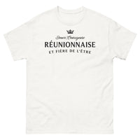 Thumbnail for T-shirt Réunionnaise blanc - Douce, courageuse