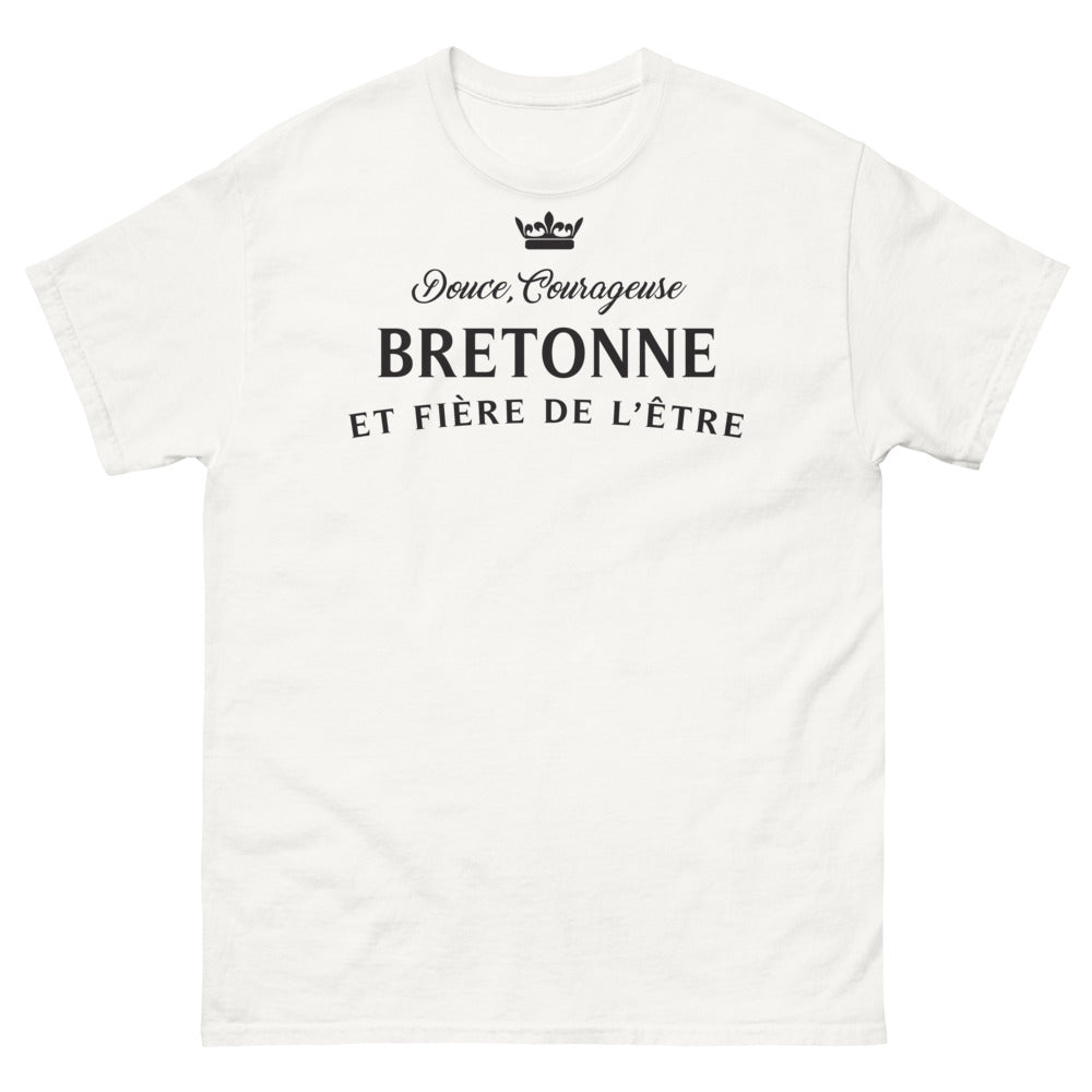 T-shirt Bretagne blanc - Douce Bretonne courageuse et fière