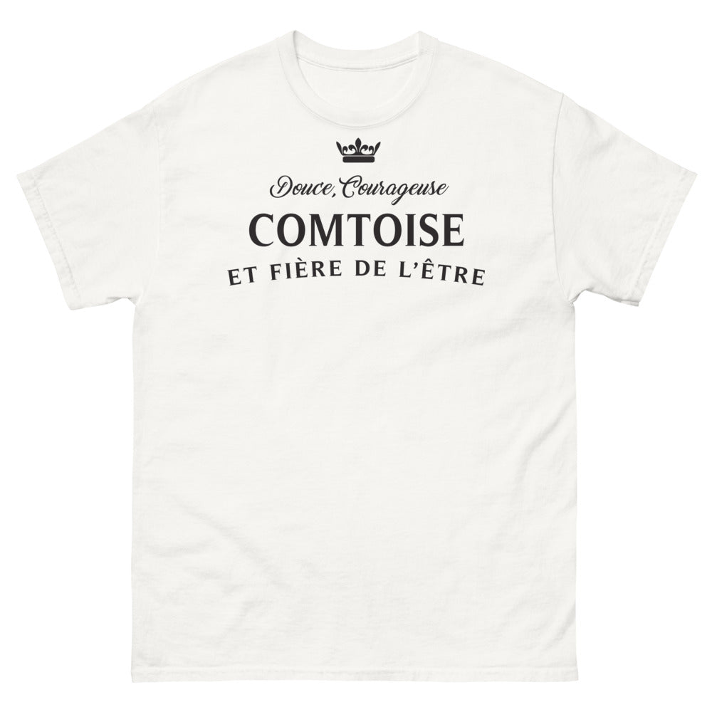 T-shirt comtoise blanc - Douce et Courageuse