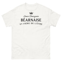 Thumbnail for T-shirt Béarnaise blanc - Douce, courageuse et fière de l'être