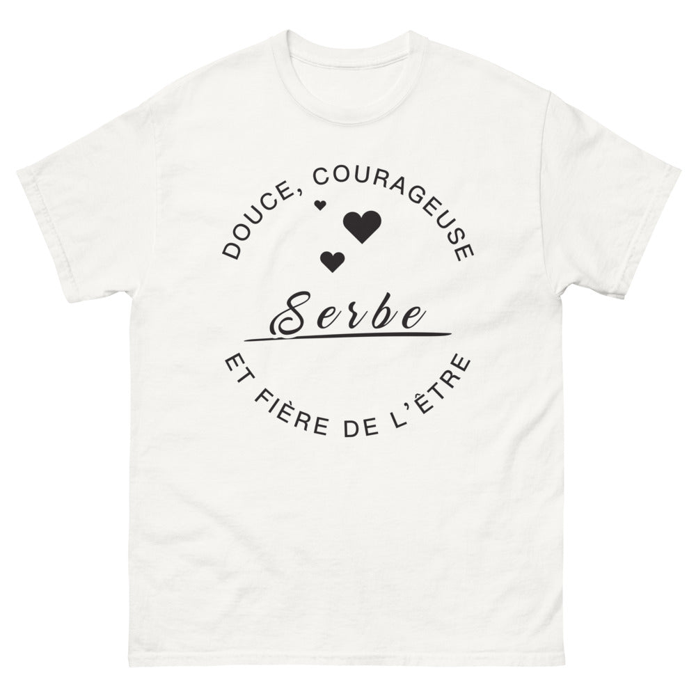 T-shirt Serbie blanc - douceur et fierté serbe
