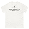 T-shirt aide-soignante blanc - douce et courageuse