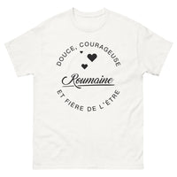 Thumbnail for T-shirt Roumaine blanc - douce courageuse