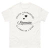 T-shirt Roumaine blanc - douce courageuse