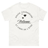 T-shirt Italie blanc face - Douce, courageuse et italienne