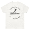 T-shirt Portoricaine blanc - Chieuse râleuse et je t'emmerde