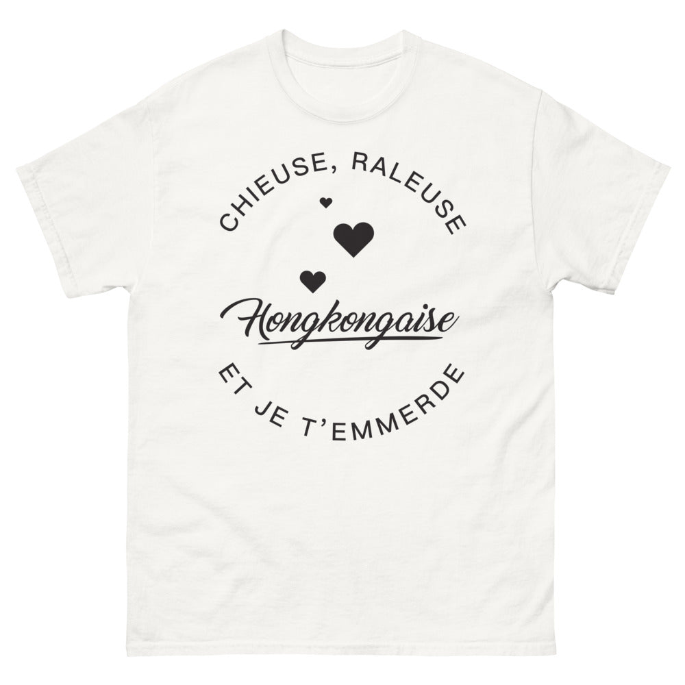 T-shirt Hongkongaise blanc - Chieuse râleuse hongkongaise