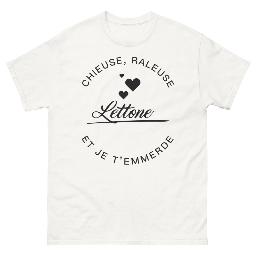 T-shirt Lettonne blanc - Chieuse râleuse lettonne