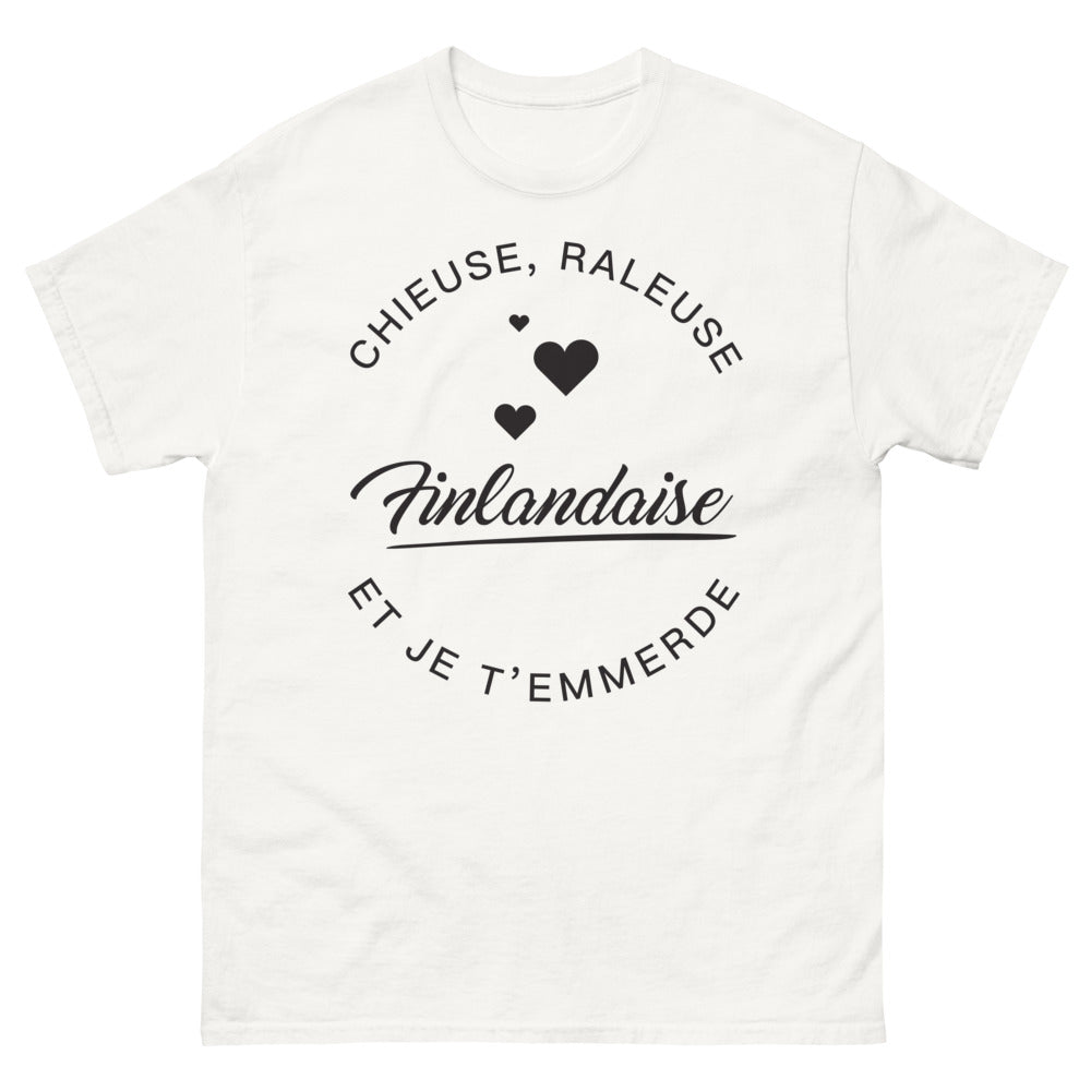 T-shirt finlandaise blanc - chieuse râleuse