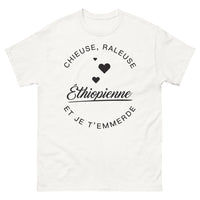 Thumbnail for T-shirt Éthiopienne blanc - chieuse râleuse et je t'emmerde
