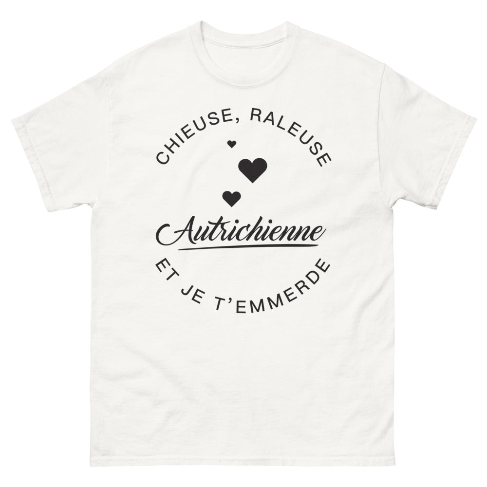 T-shirt Autrichienne blanc - Chieuse râleuse autrichienne