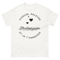 Thumbnail for T-shirt Strasbourgeoise blanc - Chieuse râleuse