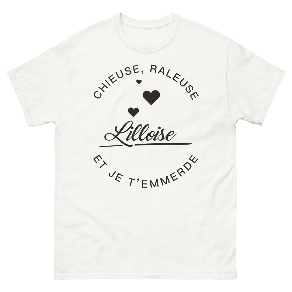 T-shirt Lille blanc - Chieuse râleuse Lilloise – Je t’emmerde