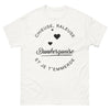 T-shirt Dunkerquoise blanc - chieuse râleuse et je t'emmerde