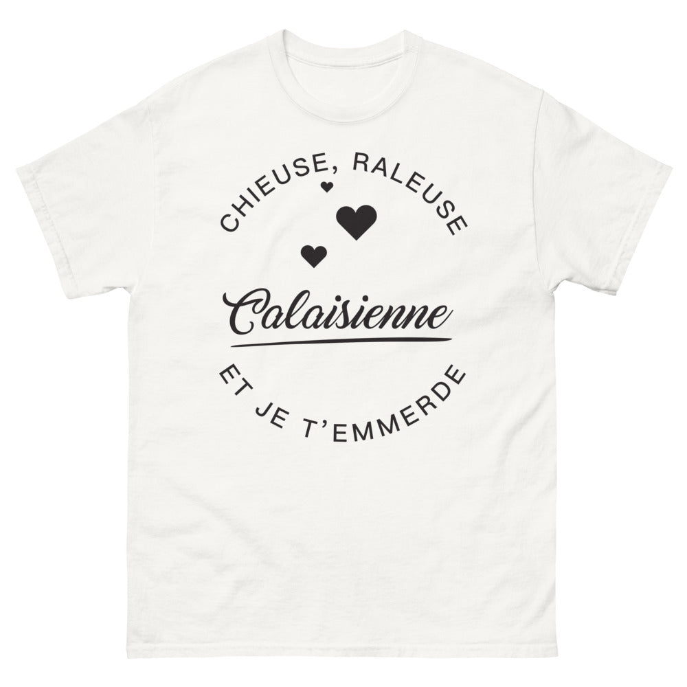 T-shirt Calaisienne blanc - Chieuse Râleuse Calaisienne