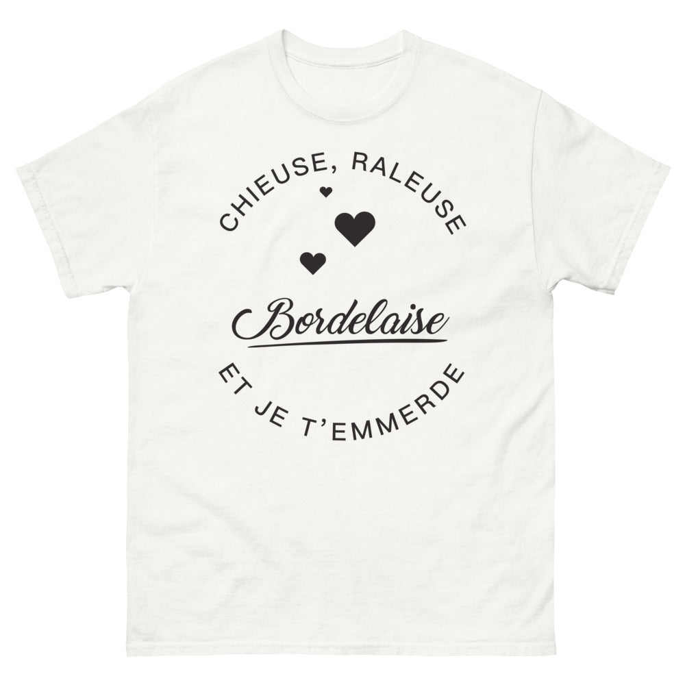 T-shirt Bordelaise blanc - chieuse râleuse