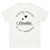 T-shirt Bisontine blanc - chieuse raleuse et je t'emmerde