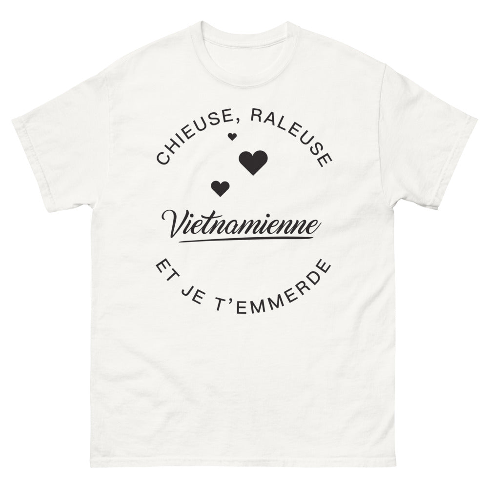 T-shirt vietnamienne blanc - chieuse râleuse