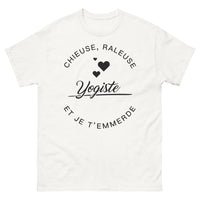 Thumbnail for T-shirt chieuse râleuse yogiste blanc - Je t'emmerde