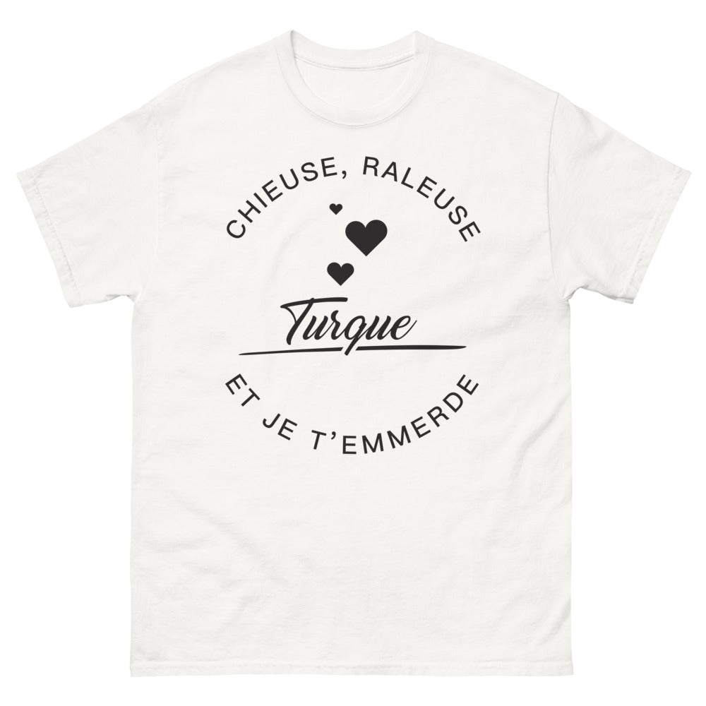 T-shirt turque blanc - caractère bien trempé