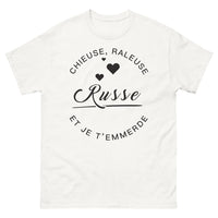 Thumbnail for T-shirt russe blanc - chieuse russe humour