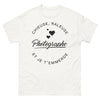 T-shirt chieuse râleuse photographe blanc - franc-parler sur l'objectif