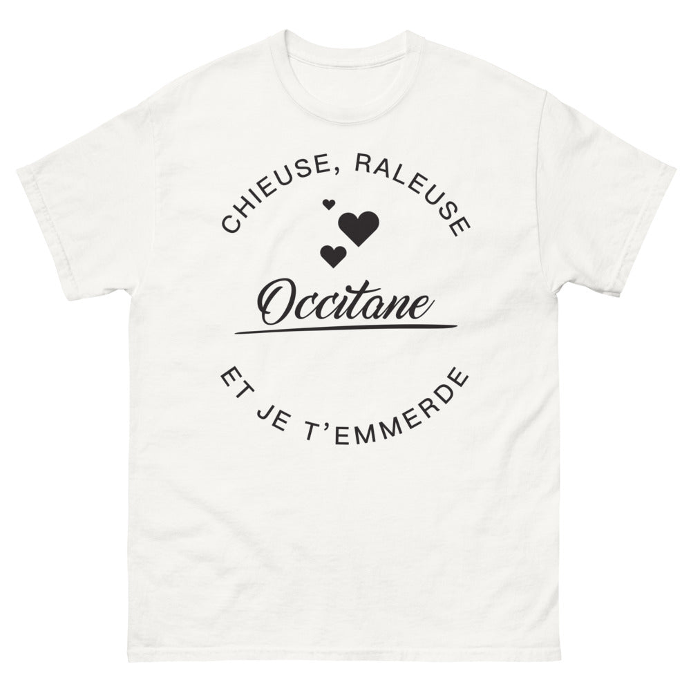 T-shirt Occitanie blanc - chieuse râleuse