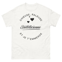 Thumbnail for T-shirt Diététicienne blanc - chieuse râleuse