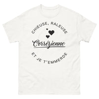 Thumbnail for T-shirt Corrézienne blanc - chieuse râleuse et je t'emmerde