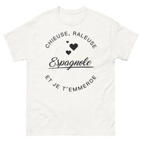 Thumbnail for T-shirt Espagne blanc - Chieuse, raleuse et fière d'être espagnole