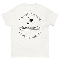 Thumbnail for T-shirt Camerounaise blanc - Chieuse râleuse