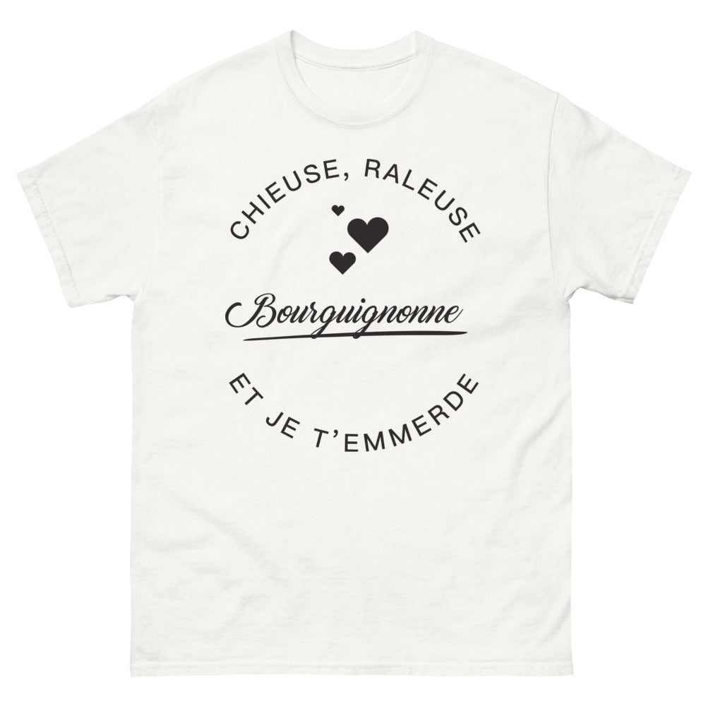 T-shirt Bourgogne blanc - chieuse râleuse bourguignonne