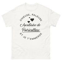 Thumbnail for T-shirt Auxiliaire de puériculture blanc - Chieuse et râleuse