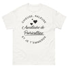 T-shirt Auxiliaire de puériculture blanc - Chieuse et râleuse
