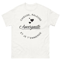 Thumbnail for T-shirt Auvergnate blanc - Chieuse râleuse Auvergnate et je t'emmerde