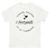 T-shirt Auvergnate blanc - Chieuse râleuse Auvergnate et je t'emmerde