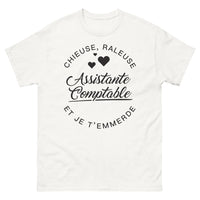 Thumbnail for T-shirt comptabilité blanc - Chieuse râleuse