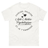 T-shirt aide médico-psychologique blanc - chieuse râleuse