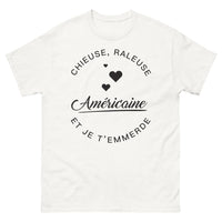 Thumbnail for T-shirt Chieuse râleuse américaine blanc - chieuse râleuse américaine