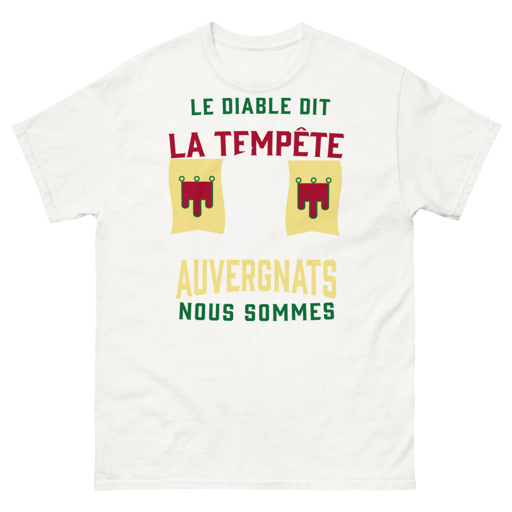 T-shirt Auvergne blanc - Nous sommes la tempête