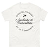 T-shirt auxiliaire de puériculture blanc - chieuse râleuse