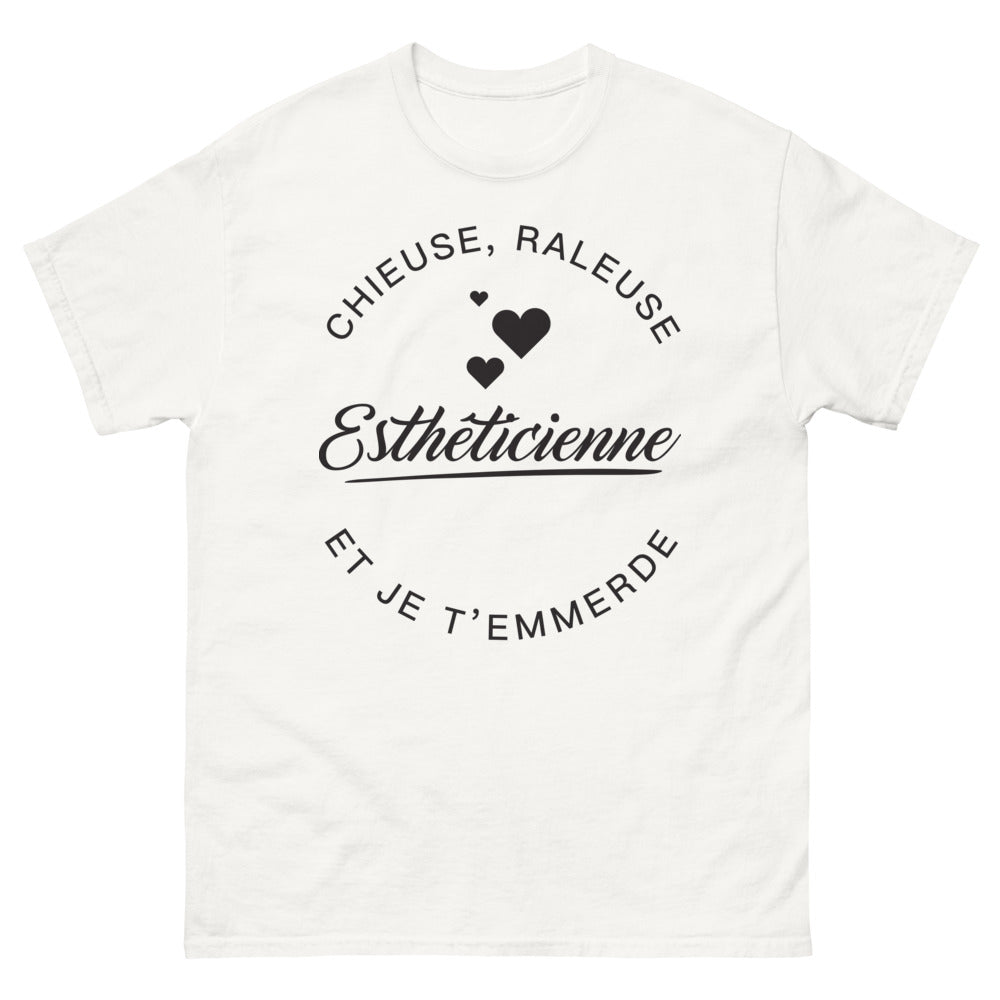 T-shirt Beautés audacieuses blanc - Chieuse râleuse esthéticienne