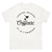 Thumbnail for T-shirt Coiffeuse blanc - Chieuse râleuse