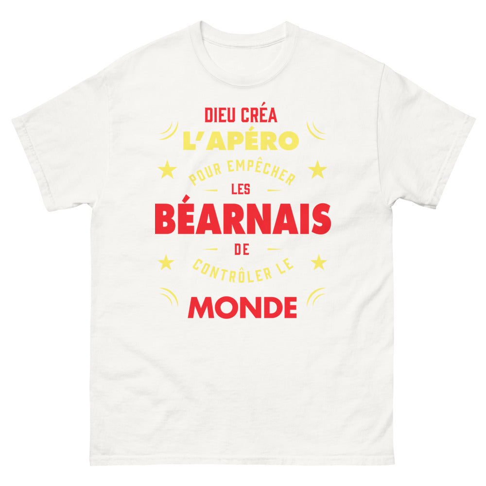 T-shirt Béarnais blanc - Dieu créa l'apéro