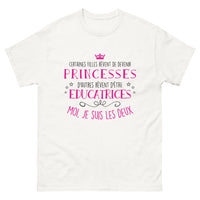 Thumbnail for T-shirt Éducatrice et Princesse blanc - rêve et réalité