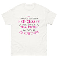 Thumbnail for T-shirt Bourguignonne et Princesse blanc - dualité princesse et bourguignonne
