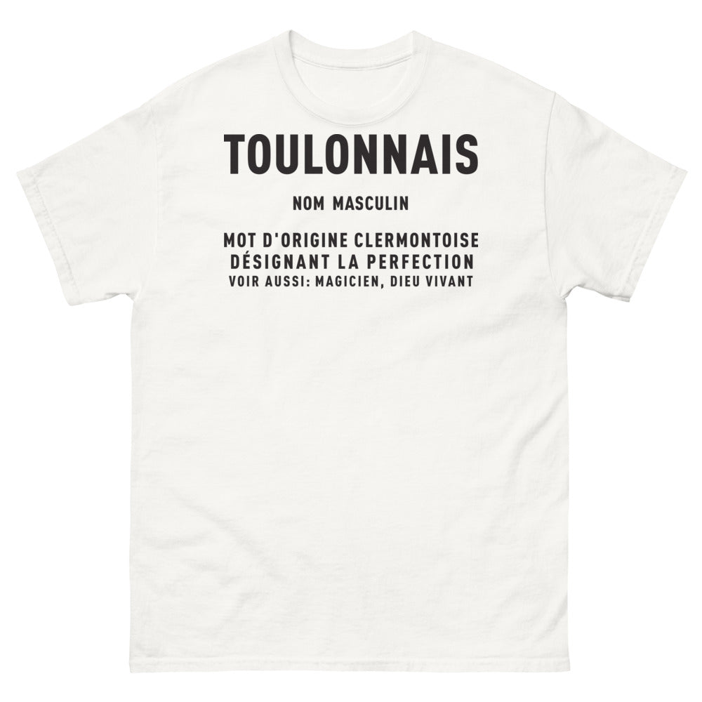 T-shirt Toulonnais blanc - L'Art de la Perfection Clermontoise